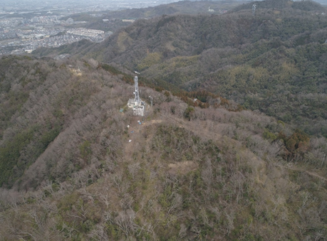 飯盛城跡近景（南から）の画像
