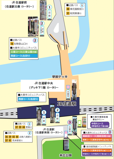 JR住道駅付近のご案内