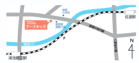 フロムアースキッズの地図