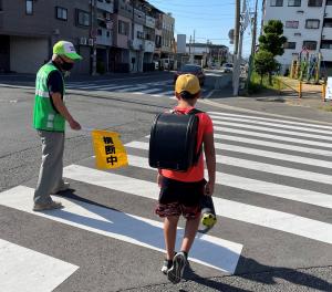 三箇小の見守り隊