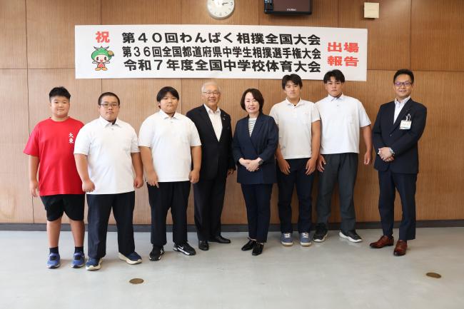 大東市相撲連盟　さん 全国都道府県中学生相撲選手権大会・全国中学校体育大会 わんぱく相撲大会　　　　　　　　　　　　　　　　　　　出場報告