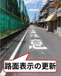 路面表示の更新