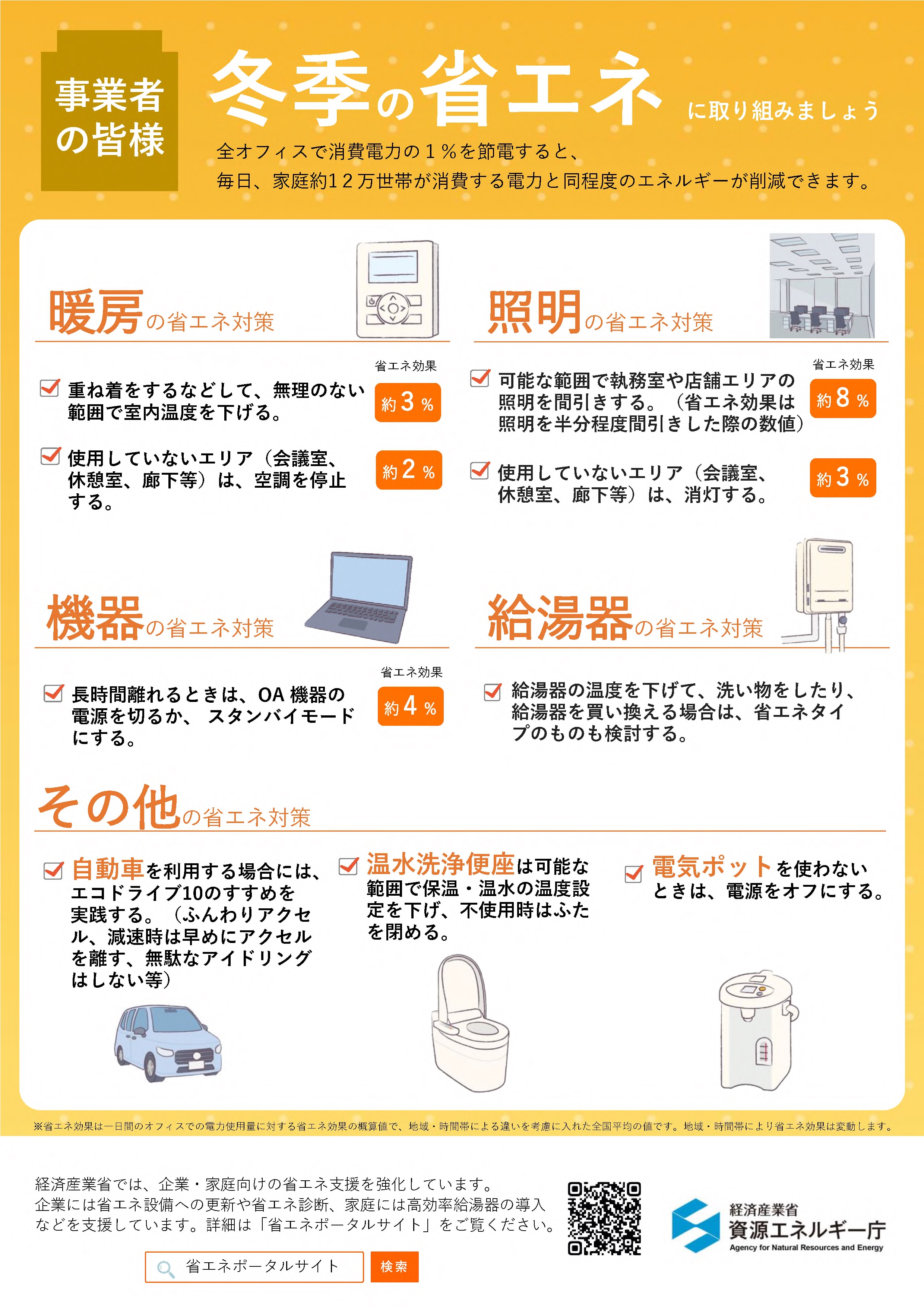 事業者向けリーフレット(冬季)