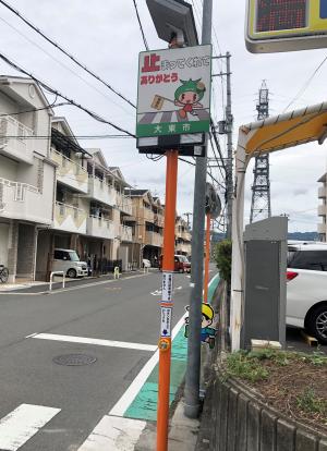 横断者注意喚起灯の新設