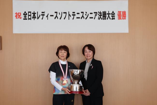 桑野　礼子さん 全日本レディースソフトテニスシニア決勝大会  出場報告