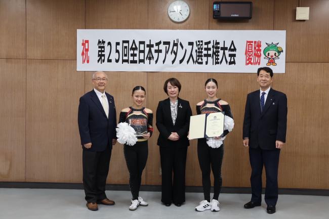 渡邊　寧々さん 松原　星鈴さん 第25回　全日本チアダンス選手権大会　 優勝報告