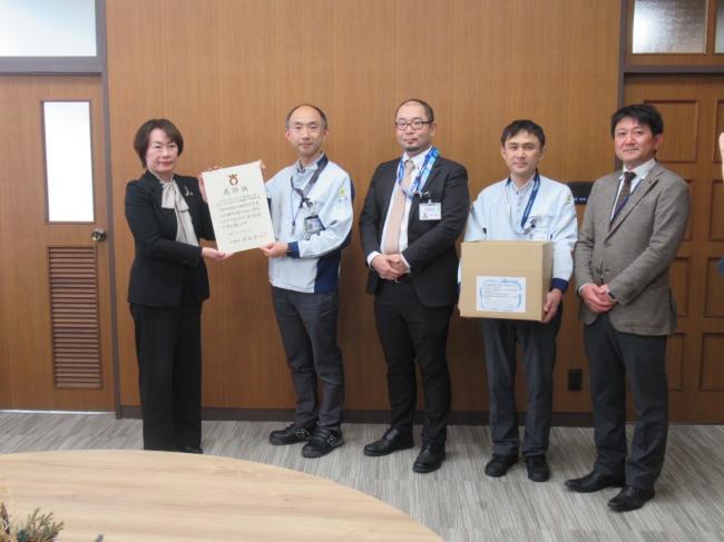 パナソニックインダストリー(株)様  及び  パナソニックインダストリー労働組合大東支部様　感謝状贈呈式