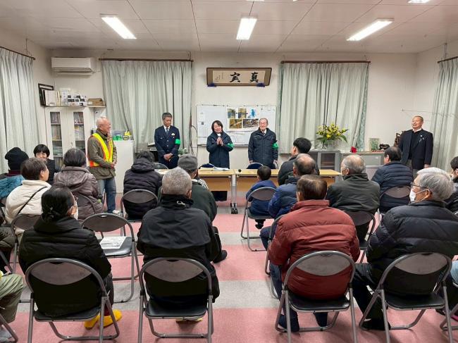 大東市防犯委員会歳末夜警激励巡回