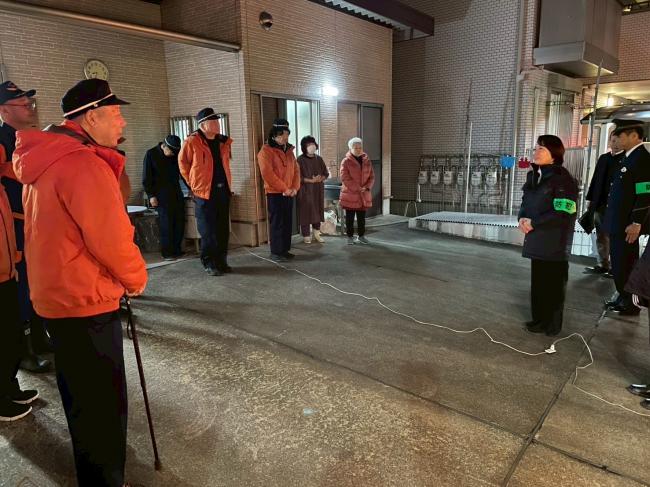 大東市防犯委員会歳末夜警激励巡回