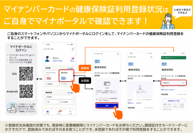 マイナポータルから利用登録