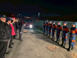 大東市消防団 年末特別警戒市長激励巡回