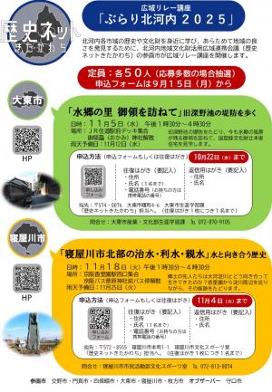 歴史ネットきたかわち2025チラシ
